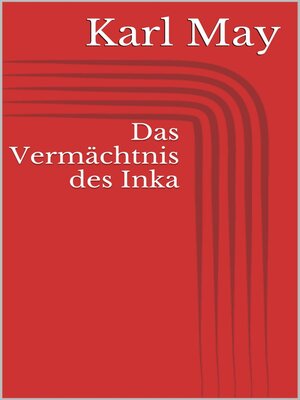cover image of Das Vermächtnis des Inka